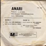 ANARI-ANAND MILIND-VINYL LP-1st PRESSING vinyl record cover - buy online India