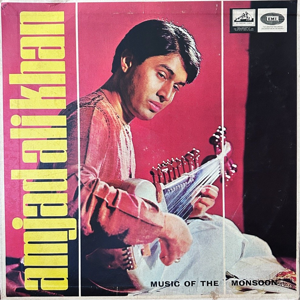 Amjad Ali Khan – Music Of The Monsoon- vinyl record cover - buy online India