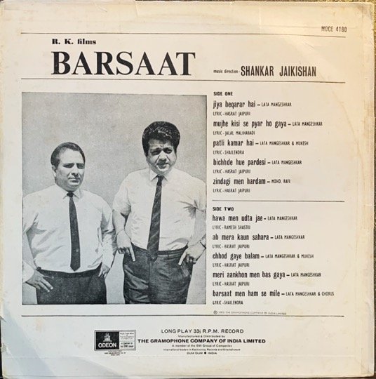 BARSAAT-VINYL LP RECORD vinyl record cover - buy online India