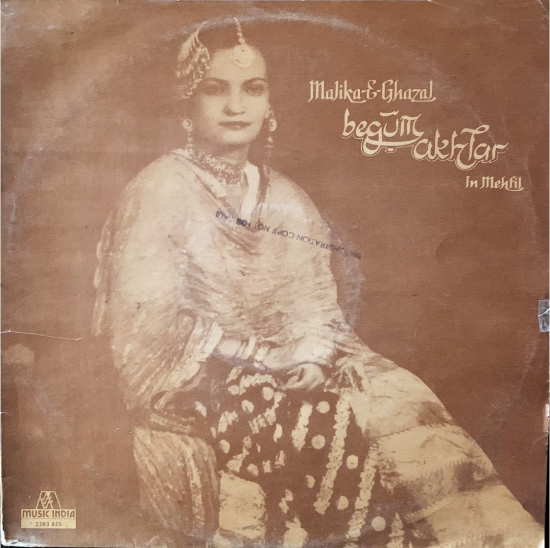 BEGUM AKHTAR VINYL LP vinyl record cover - buy online India