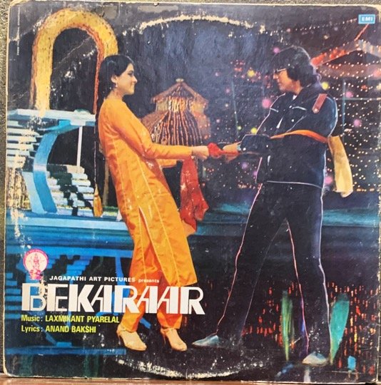 BEKARAAR-LAXMIKANT PYARELAL-VINYL LP vinyl record cover - buy online India