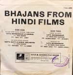 BHAJANS FROM HINDI FILMS-VINYL EP vinyl record cover - buy online India