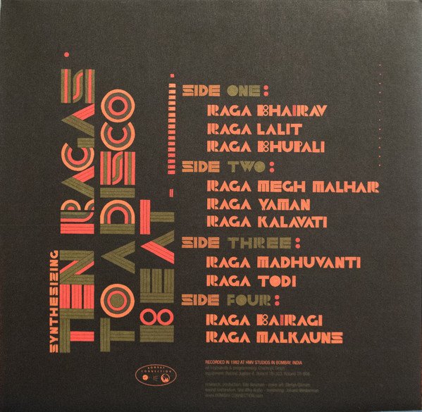 CHARANJIT SINGH-SYNTHESIZING : TEN RAGAS TO A DISCO BEAT vinyl record cover - buy online India