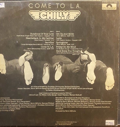CHILLY-COME TO LA-VINYL LP vinyl record cover - buy online India