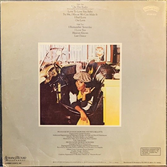 DONNA SUMMER-GREATEST HITS-VOLUME-1-VINYL LP vinyl record cover - buy online India