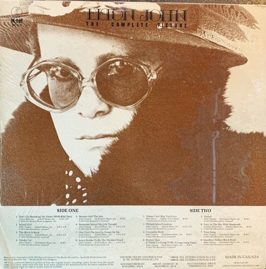 ELTON JOHN-COMPLETE PICTURE-VINYL LP vinyl record cover - buy online India