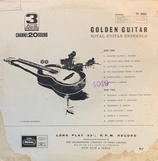 GOLDEN GUITAR-ROYAL GUITAR ENSEMBLE-VINYL LP vinyl record cover - buy online India