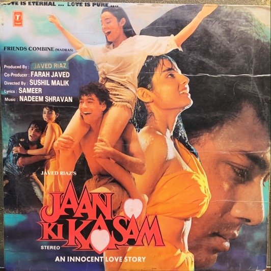JAAN KI KASAM-NADEEM SHRAVAN-VINYL LP vinyl record cover - buy online India