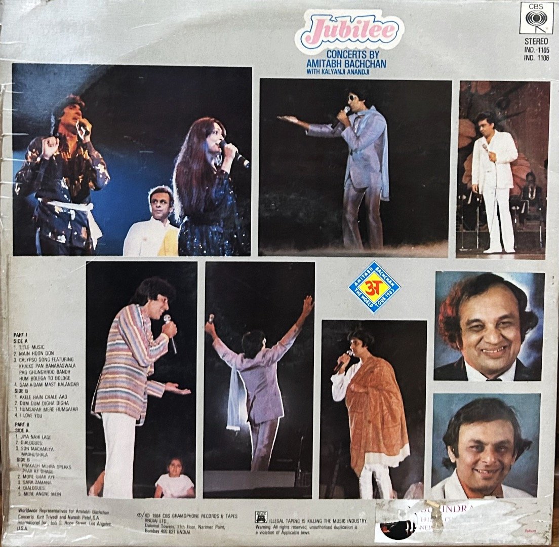 JUBILEE-AMITABH BACHCHAN-2-VINYL LP SET vinyl record cover - buy online India
