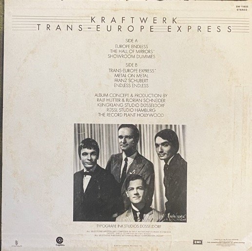 KRAFTWERK-TRANS EUROPE EXPRESS-VINYL LP vinyl record cover - buy online India
