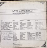 LATA MANGESHKAR SINGS FOR 16 HEROINES-VINYL LP vinyl record cover - buy online India