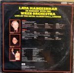 LATA MANGESHKAR LIVE AT ROYAL ALBERT HALL-VINYL LP RECORD vinyl record cover - buy online India