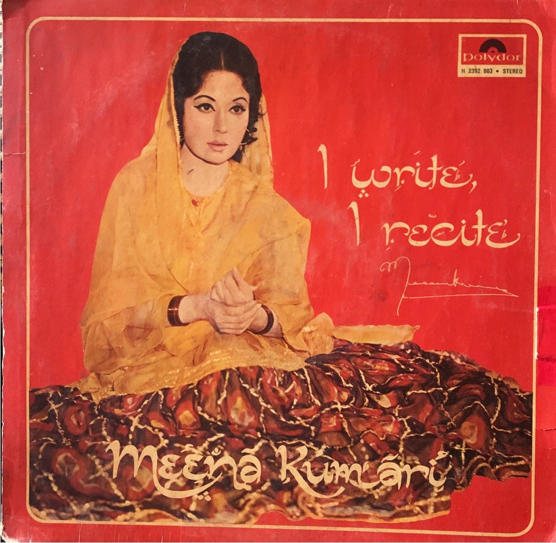 MEENA KUMARI-I WRITE I RECITE-VINYL LP vinyl record cover - buy online India