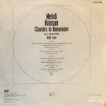 MEHDI HASSAN-CLASSICS TO REMEMBER-VINYL LP vinyl record cover - buy online India