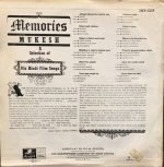 MUKESH-MEMORIES MUKESH-VINYL LP vinyl record cover - buy online India