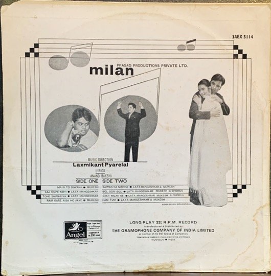 MILAN-VINYL LP RECORD vinyl record cover - buy online India