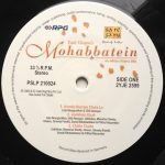 MOHABBATEIN-VINYL LP vinyl record cover - buy online India