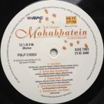 MOHABBATEIN-VINYL LP vinyl record cover - buy online India