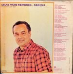 MUKESH-MEMORIES MUKESH-VINYL LP vinyl record cover - buy online India