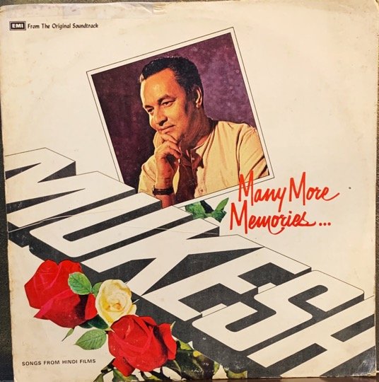 MUKESH-MEMORIES MUKESH-VINYL LP vinyl record cover - buy online India