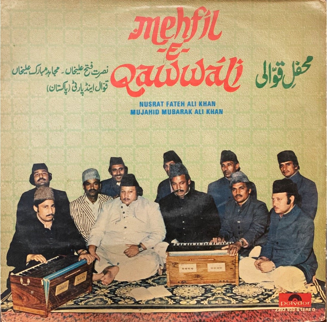 NUSRAT FATEH ALI KHAN-MEHFIL-E-QAWWALI-ULTRA RARE vinyl record cover - buy online India