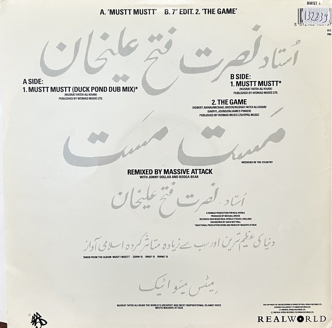 NUSRAT FATEH ALI KHAN & PARTY-VINYL LP vinyl record cover - buy online India
