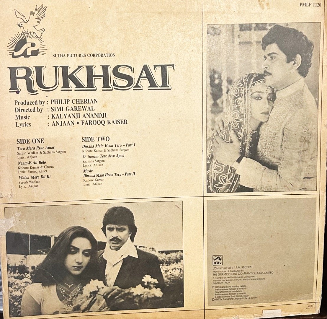 RUKHSAT VINYL LP vinyl record cover - buy online India