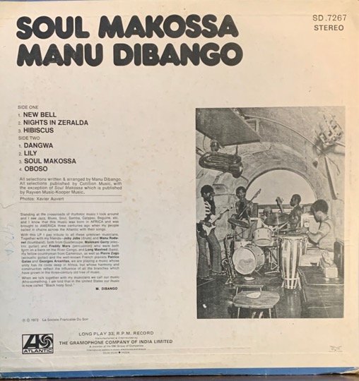 SOUL MAKOSSA-MANU DIBANGO-VINYL LP vinyl record cover - buy online India
