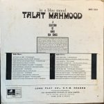 TALAT MAHMOOD-IN A BLUE MOOD-VINYL LP vinyl record cover - buy online India