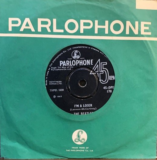 THE BEATLES-EIGHT DAYS A WEEK/I’M A LOSER-VINYL EP vinyl record cover - buy online India