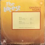 JAGJIT SINGH & CHITRA SINGH-THE LATEST GHAZALS NAZMS-VINYL LP vinyl record cover - buy online India