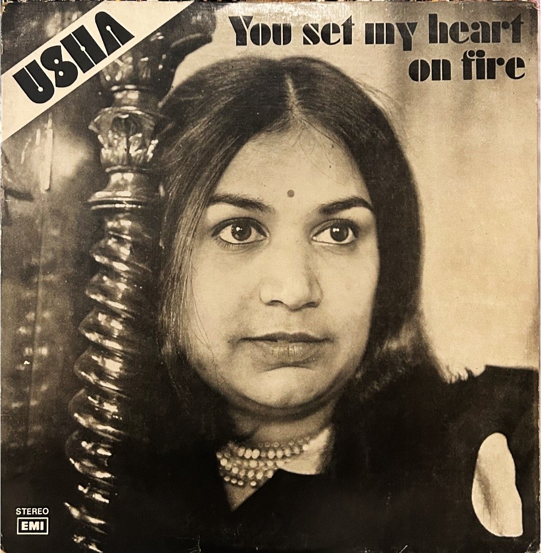 USHA-YOU SET MY HEART ON FIRE-VINYL LP vinyl record cover - buy online India