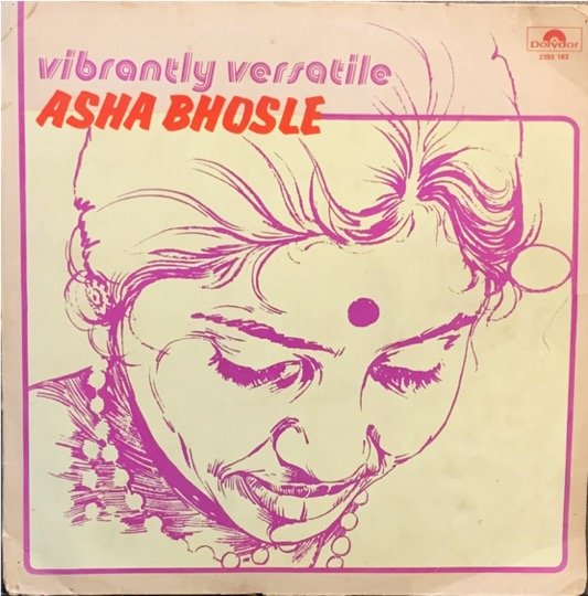ASHA BHOSLE-VIBRANTLY VERSATILE-VINYL LP vinyl record cover - buy online India