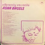ASHA BHOSLE-VIBRANTLY VERSATILE-VINYL LP vinyl record cover - buy online India