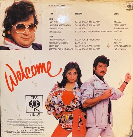 WELCOME-VINYL LP vinyl record cover - buy online India