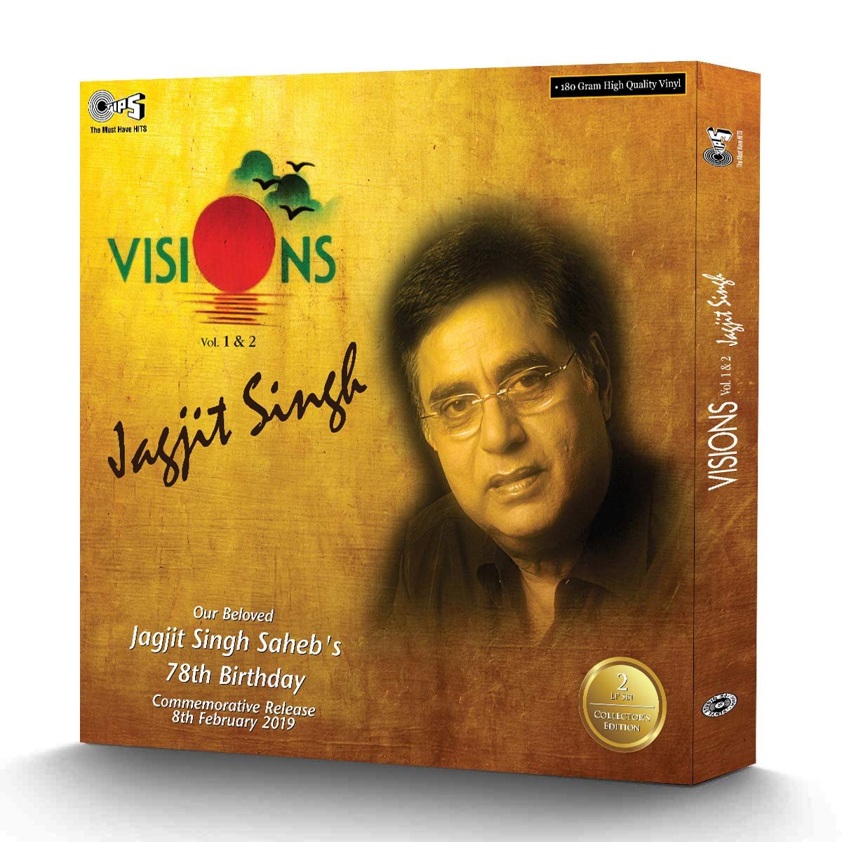 JAGJIT SINGH – VISIONS VOL. 1 & 2-VINYL LP vinyl record cover - buy online India