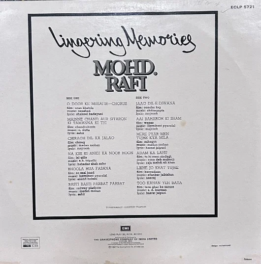 LINGERING MEMORIES RAFI VINYL LP-1