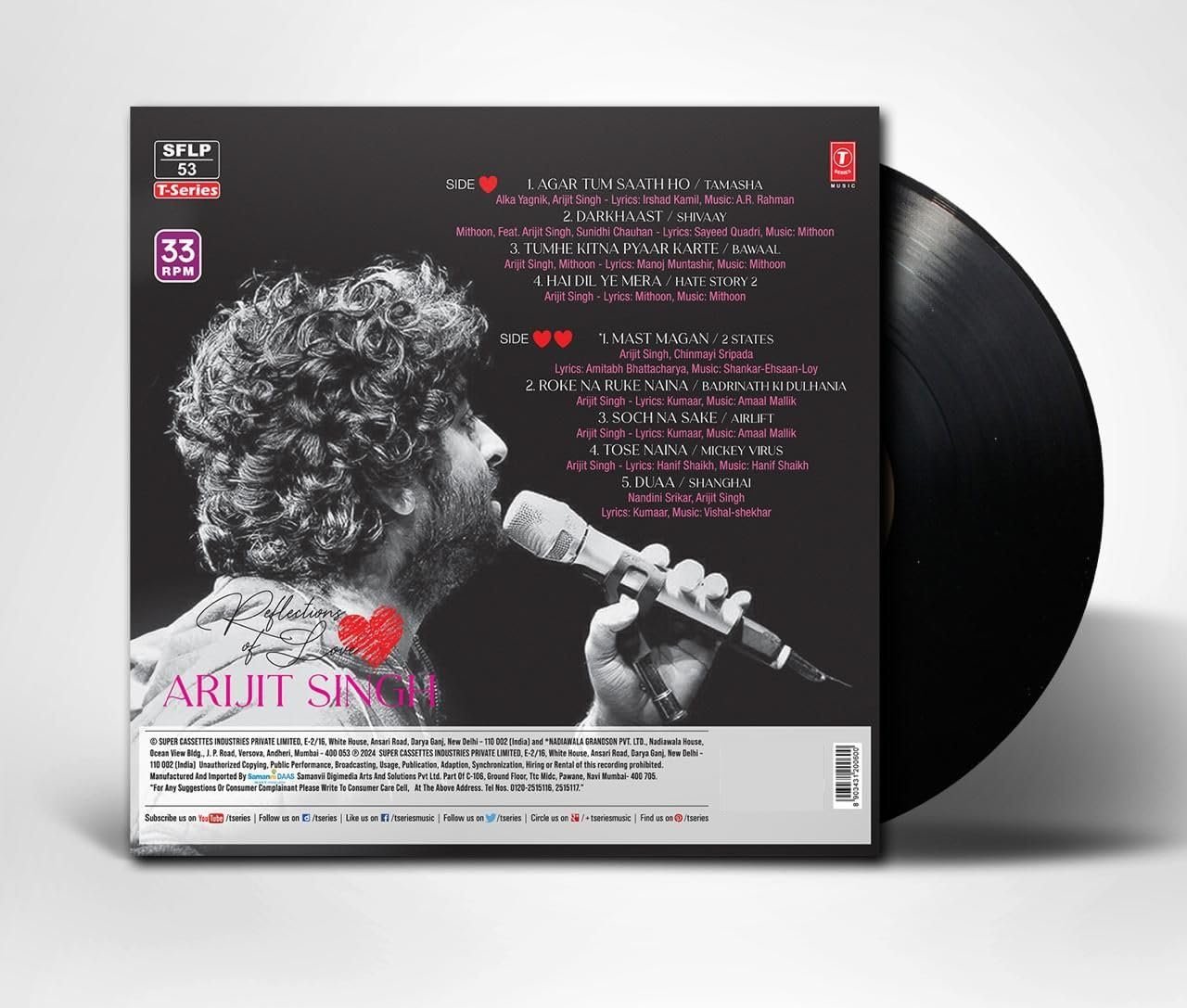 REFLECTIONS ARIJIT SINGH VINYL LP-1