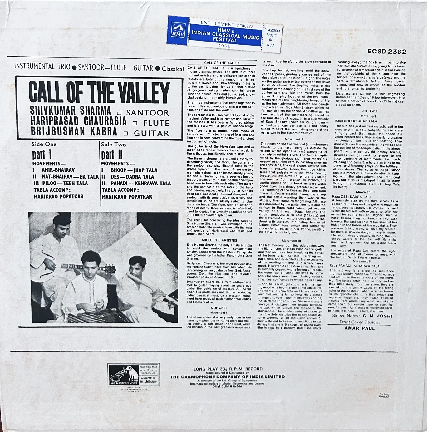 call of the valley vinyl lp